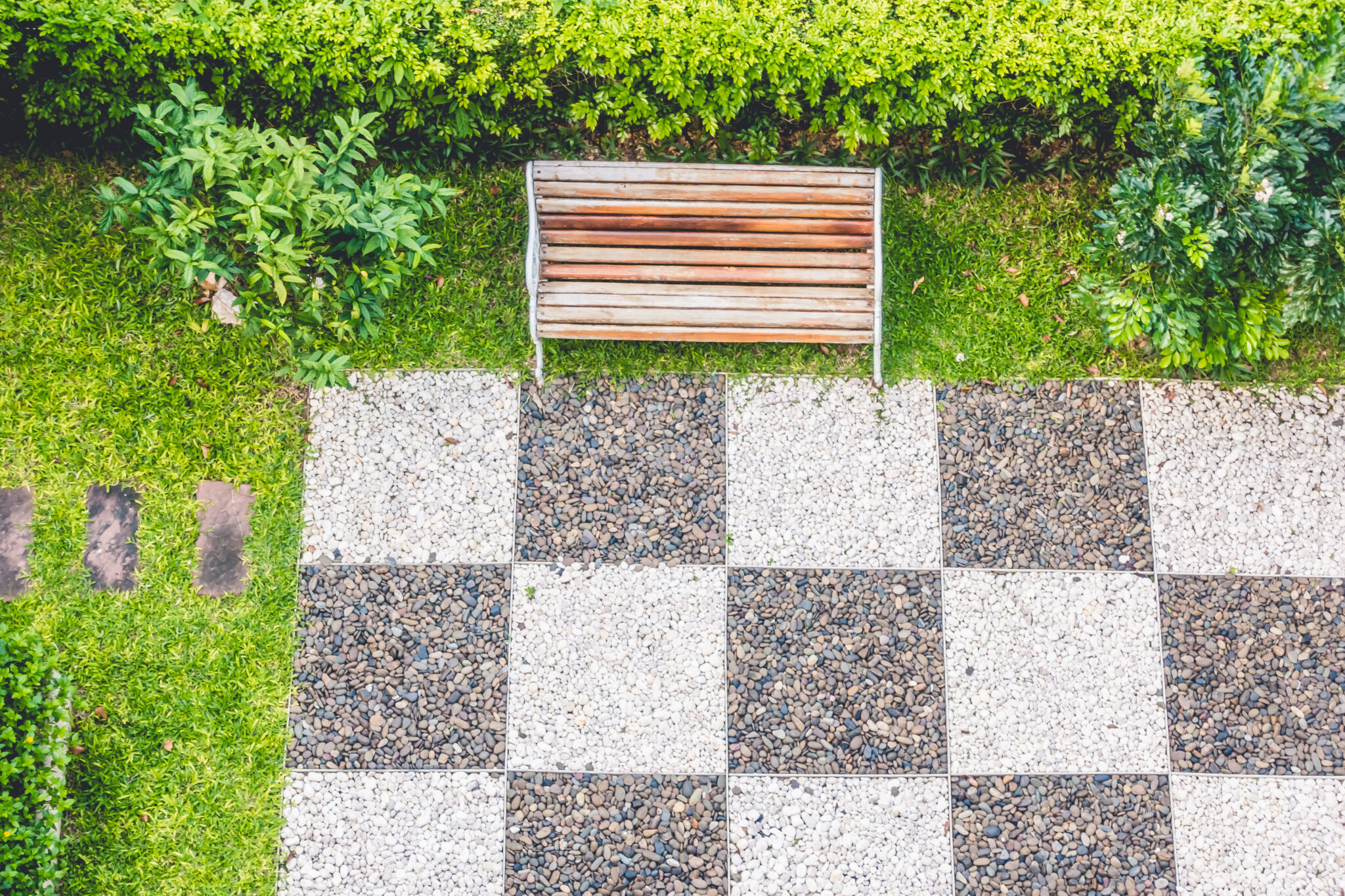 empty bench in the park